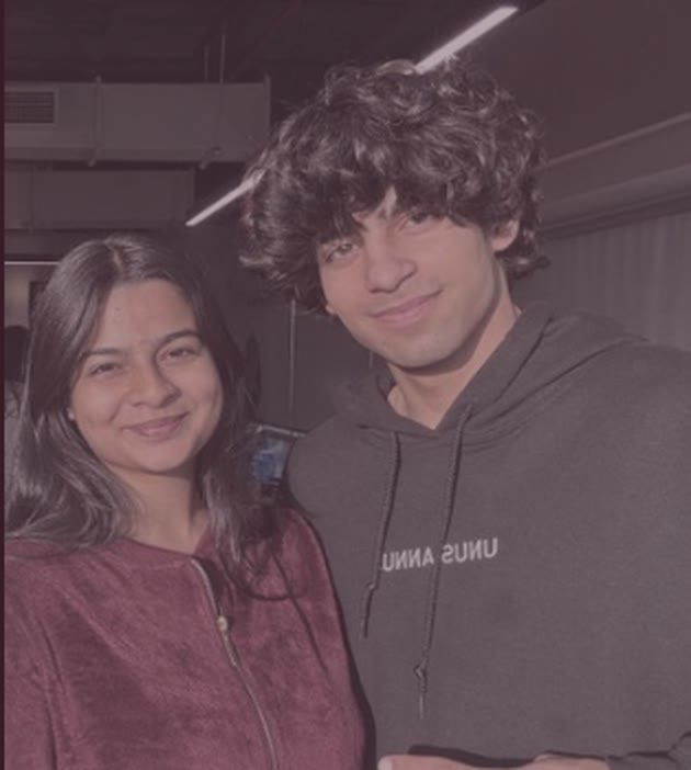 Shivansh Pahwa with the founder of Kyra